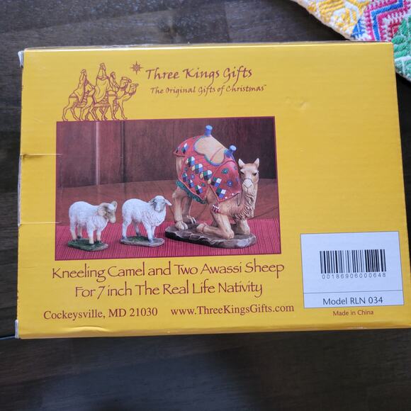 Real Life Nativity Kneeling Camel 2 Awassi Sheep - Picture 3 of 5